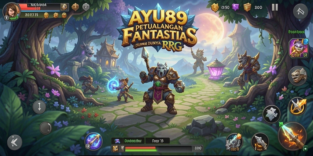 Tampilan gameplay seru dari AYU89 yang penuh aksi RPG.