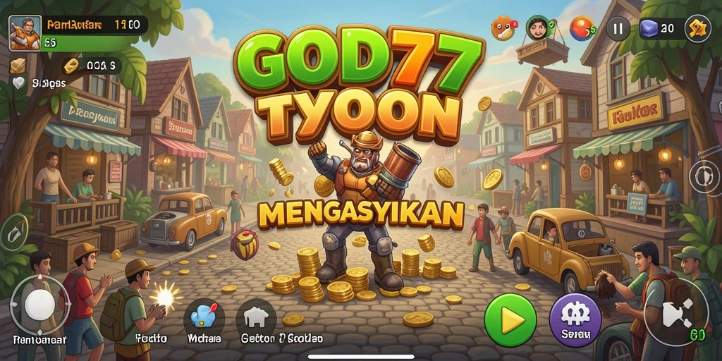 Screenshot gameplay GOD77 yang menarik dan interaktif.