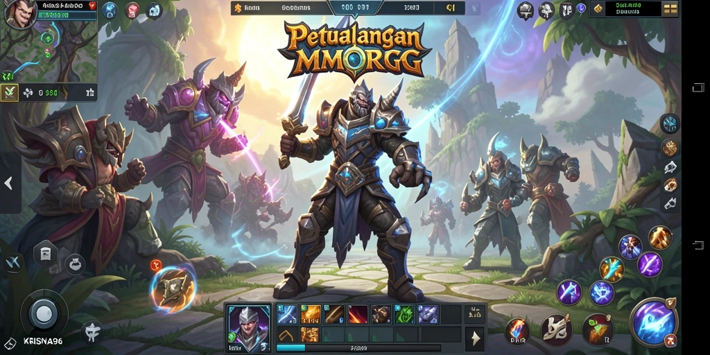 Tampilan gameplay KRISNA96 yang mendebarkan di dunia MMORPG.