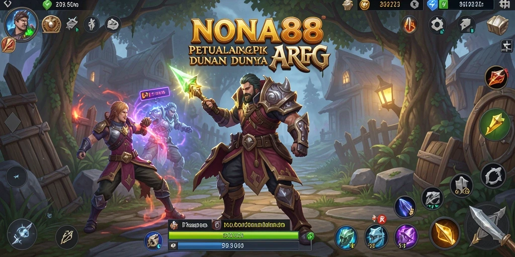 Gameplay epik NONA88 dengan aksi pertarungan yang seru.