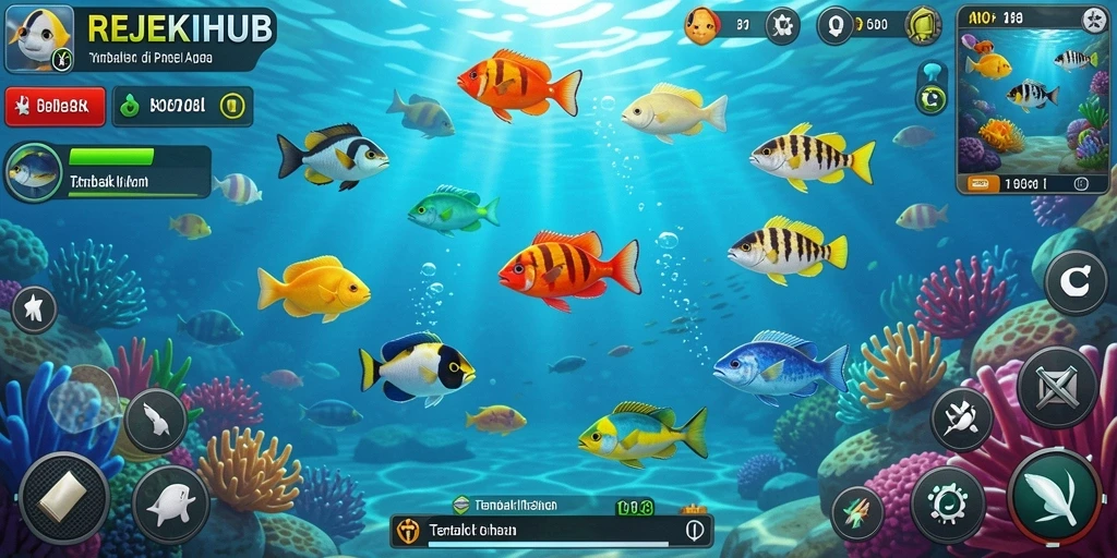 Gameplay seru menembak ikan di REJEKIHUB.